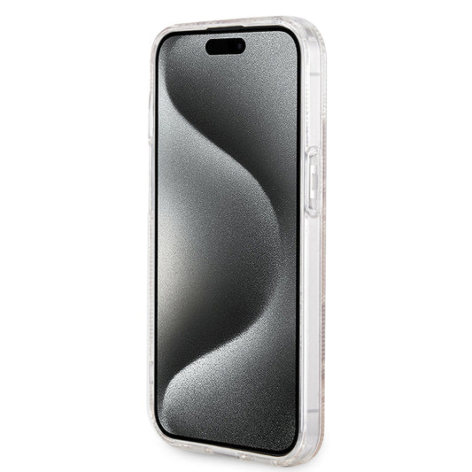 MagSafe hoesje voor Apple iPhone 15, Guess, IML Gcube, Bruin