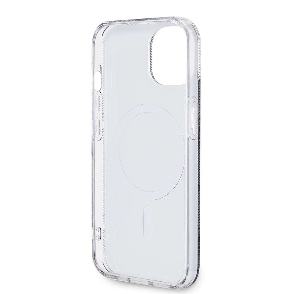 MagSafe hoesje voor Apple iPhone 15, Guess, IML Gcube, Zwart