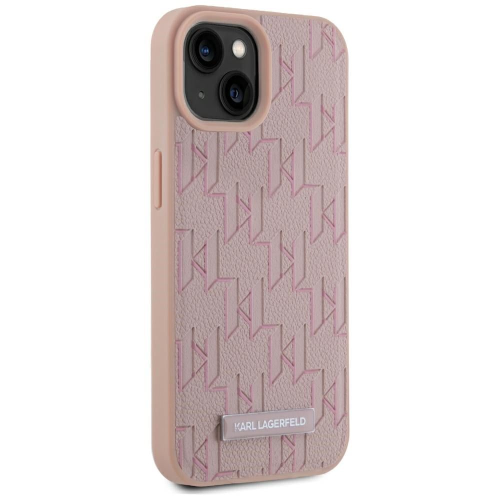 MagSafe hoes voor Apple iPhone 15, Karl Lagerfeld, Hot Stamp, Roze