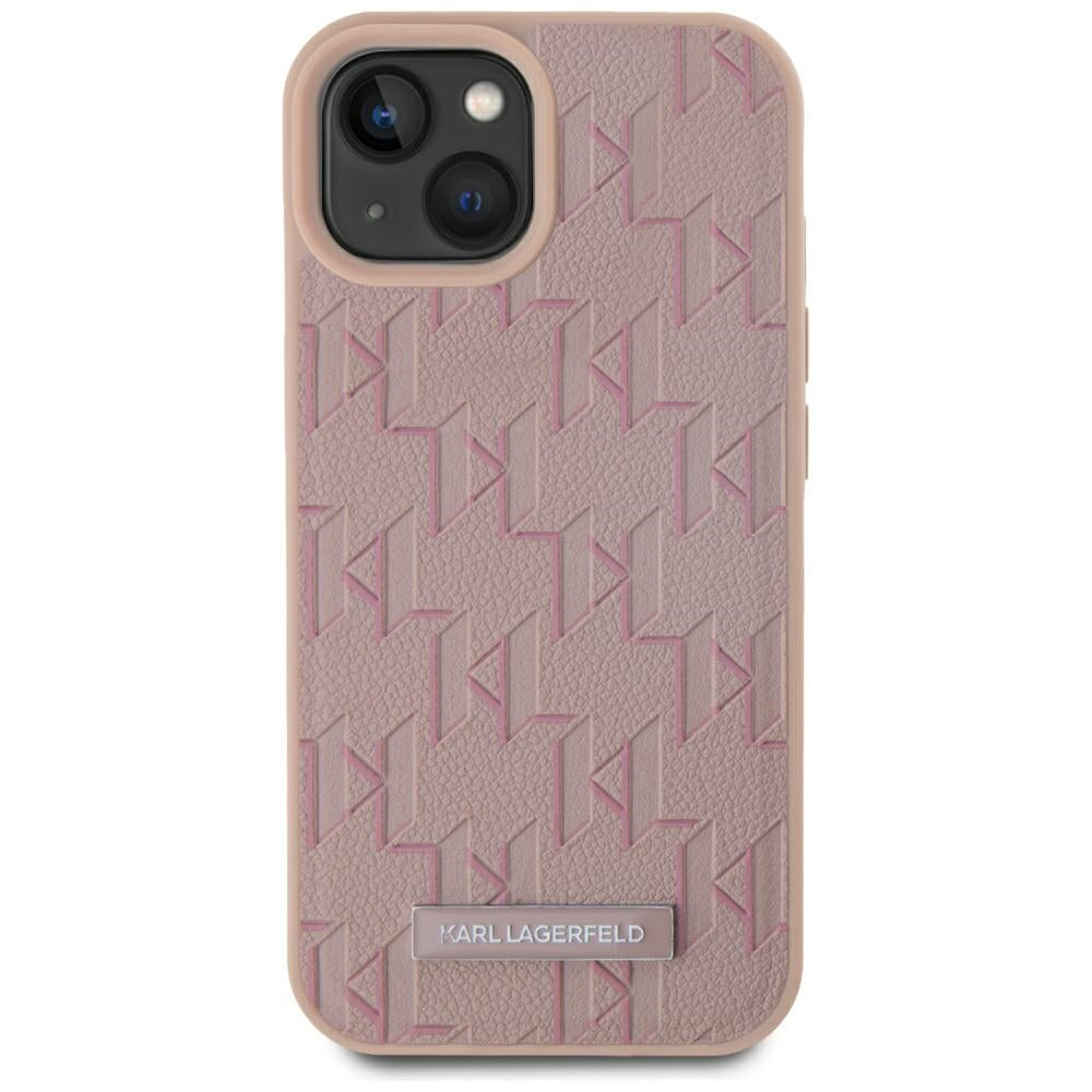 MagSafe hoes voor Apple iPhone 15, Karl Lagerfeld, Hot Stamp, Roze
