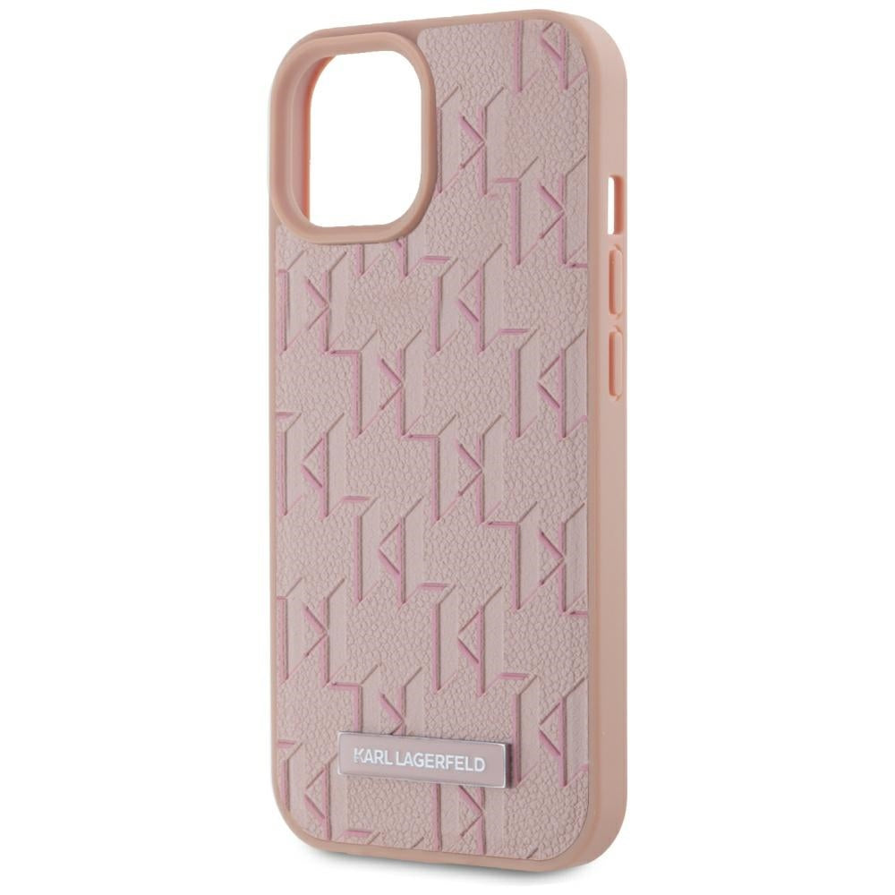 MagSafe hoes voor Apple iPhone 15, Karl Lagerfeld, Hot Stamp, Roze