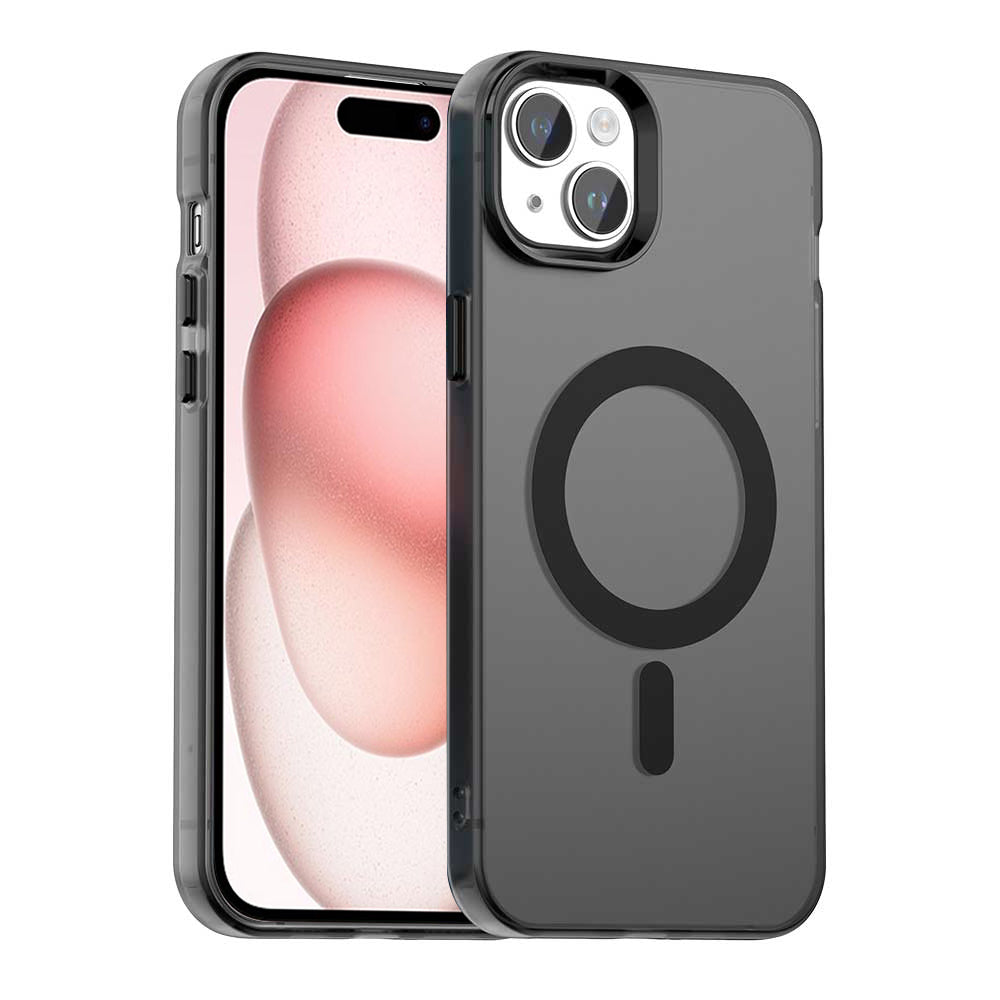 Coque MagSafe pour Apple iPhone 15 Plus, Techsuit, CandyCase, Noire