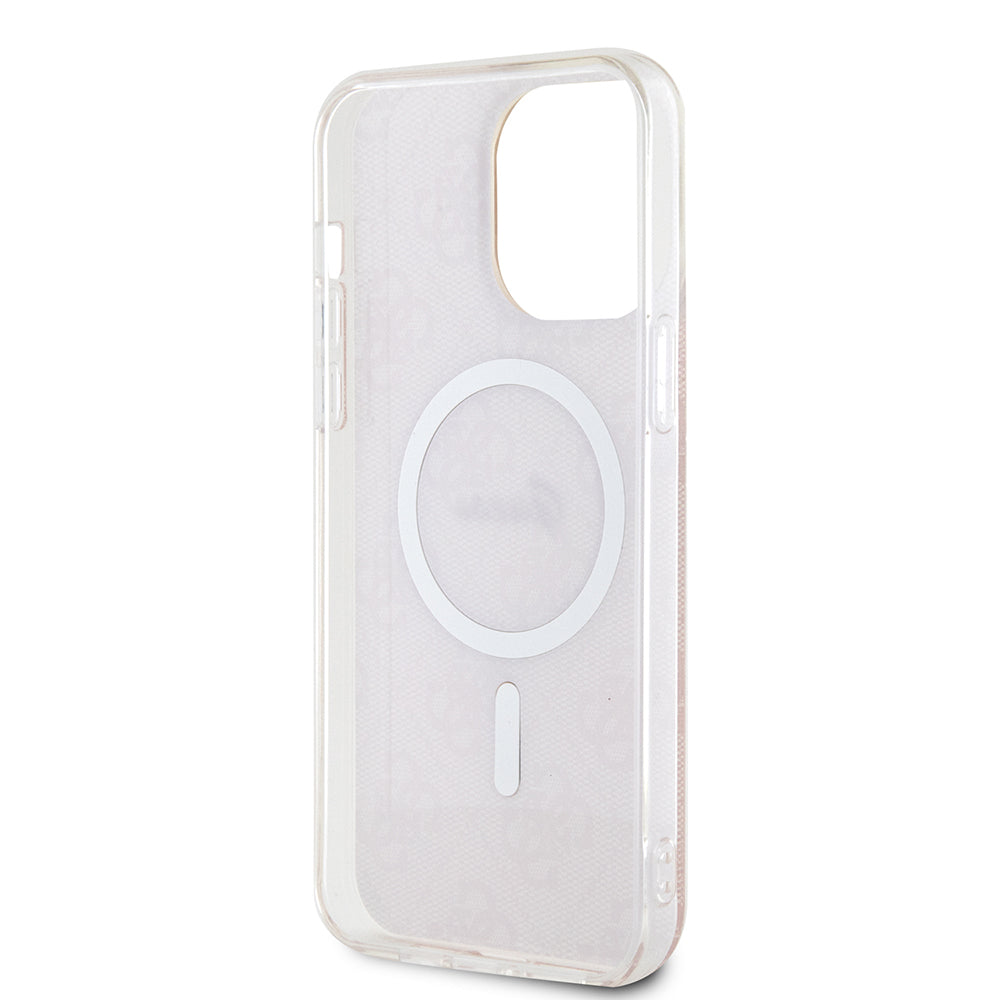 Étui MagSafe pour Apple iPhone 15 Pro, Guess, IML 4G, Rose