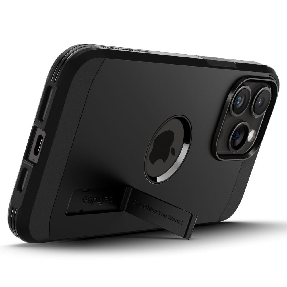 MagSafe Hülle für Apple iPhone 15 Pro Max, Spigen, Tough Armor, Schwarz ACS06594