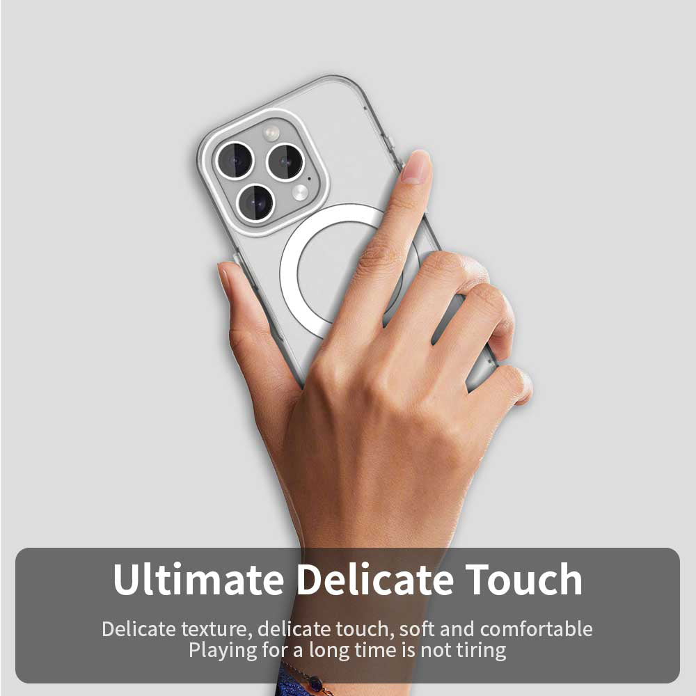 Coque MagSafe pour Apple iPhone 15 Pro Max, Techsuit, CandyCase, Blanche
