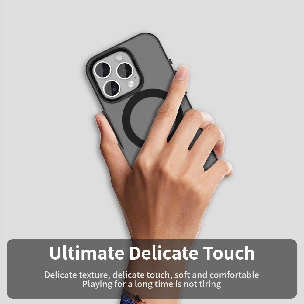 Coque MagSafe pour Apple iPhone 15 Pro Max, Techsuit, CandyCase, Noire
