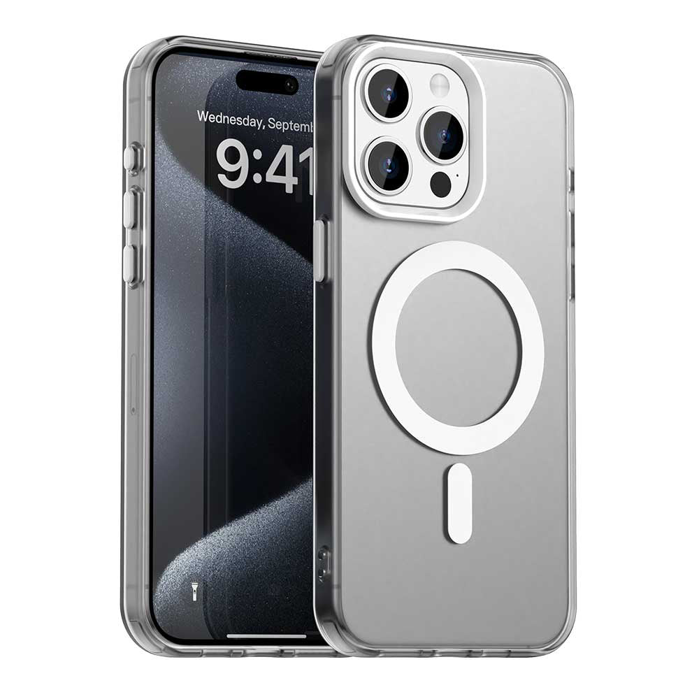 Coque MagSafe pour Apple iPhone 15 Pro, Techsuit, CandyCase, Blanche