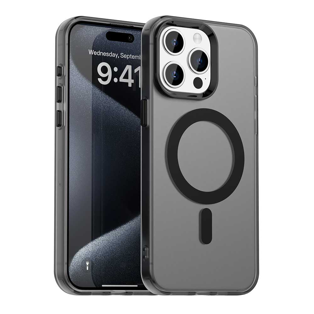 Coque MagSafe pour Apple iPhone 15 Pro, Techsuit, CandyCase, Noire