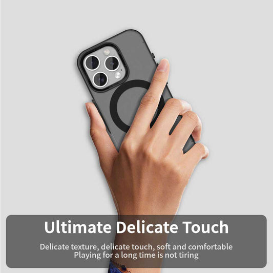 Coque MagSafe pour Apple iPhone 15 Pro, Techsuit, CandyCase, Noire