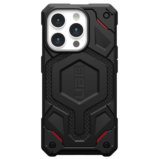 MagSafe-Hülle für Apple iPhone 15 Pro, Urban Armor Gear, Monarch Pro Kevlar, Schwarz