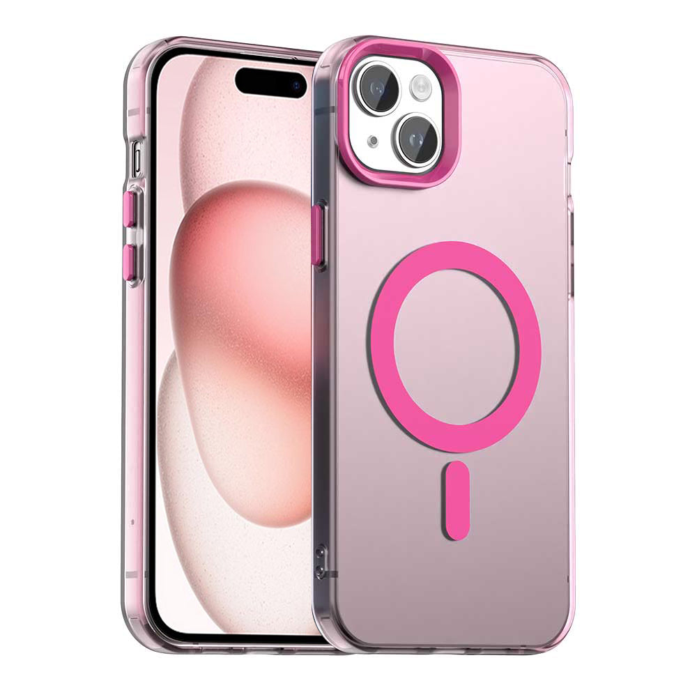 Coque MagSafe pour Apple iPhone 15, Techsuit, CandyCase, Rose