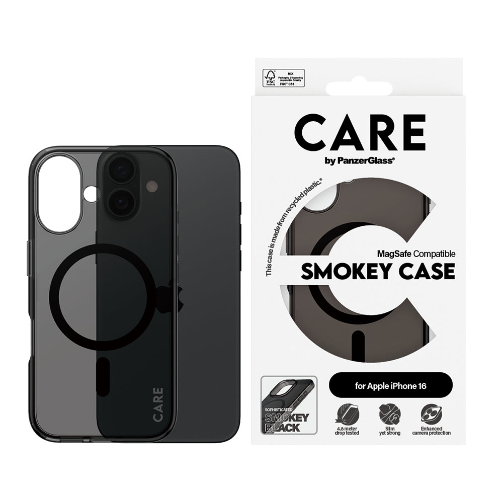 Coque MagSafe pour Apple iPhone 16, PanzerGlass, Care Urban Combat, Noire