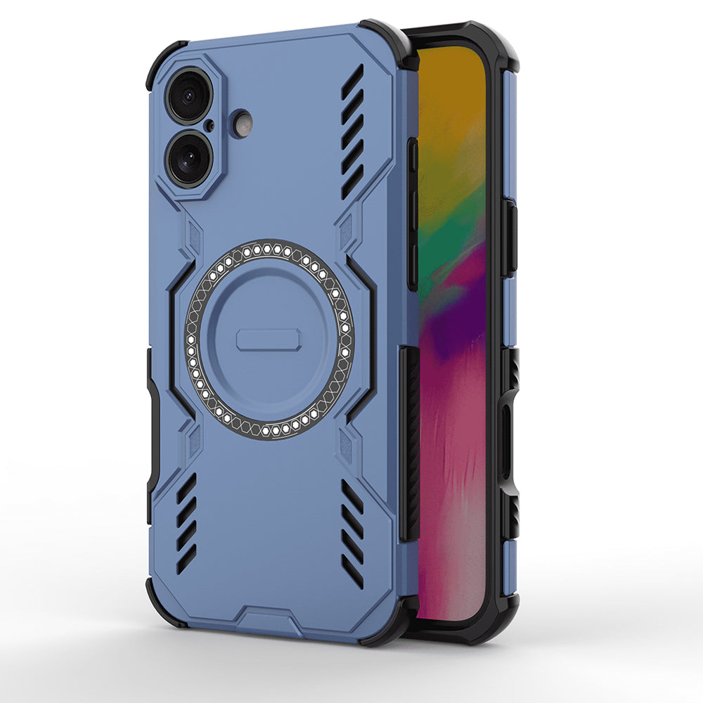 Coque MagSafe pour Apple iPhone 16 Plus, Techsuit, ArmorMag, Bleue