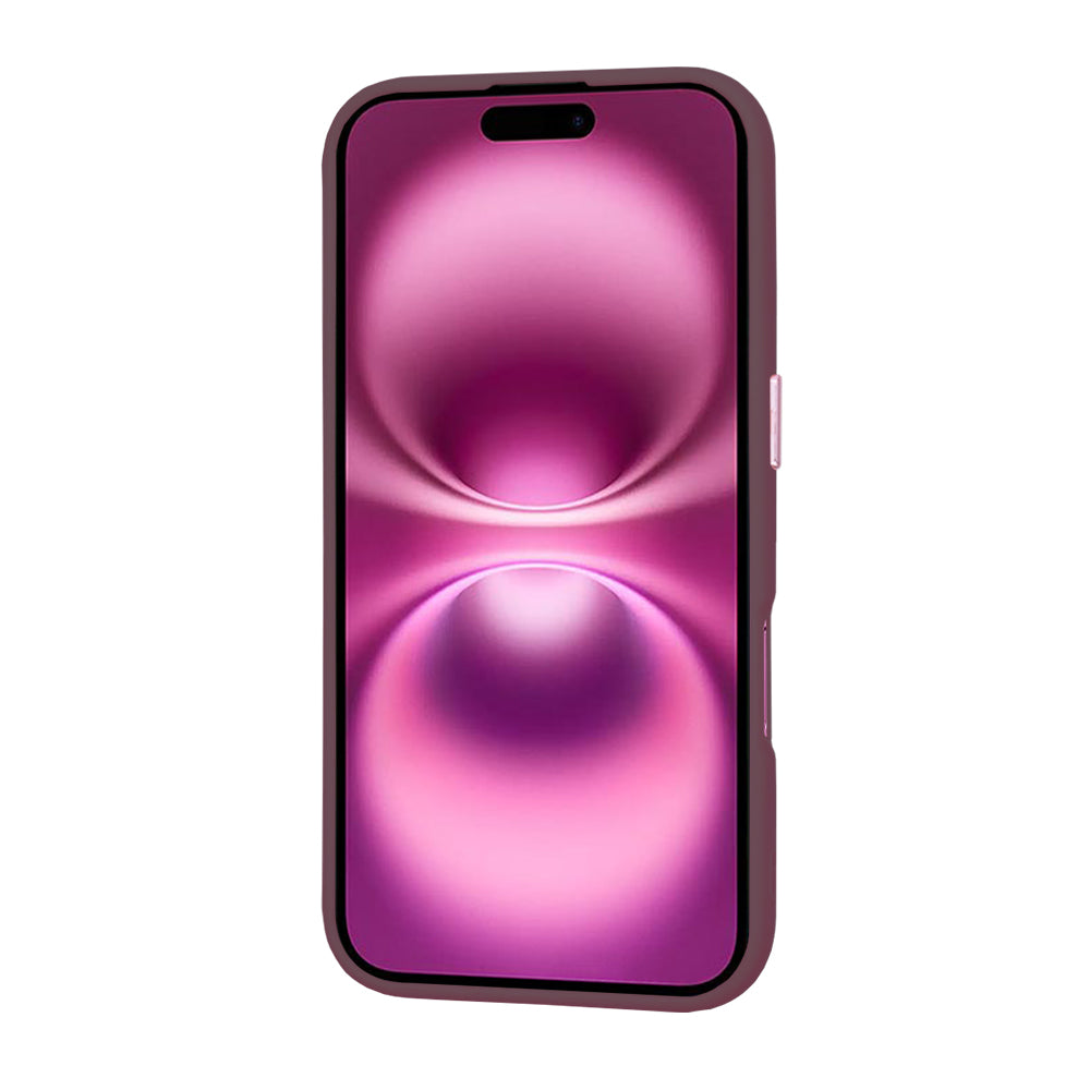 Coque MagSafe pour Apple iPhone 16 Plus, Techsuit, HaloFrost, Bordeaux