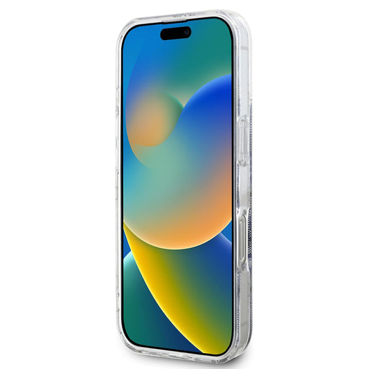 Coque MagSafe pour Apple iPhone 16 Pro, Guess, IML 4G, Bleue