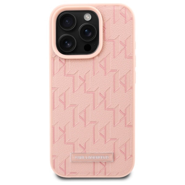 MagSafe hoes voor Apple iPhone 16 Pro, Karl Lagerfeld, Hot Stamp, Roze
