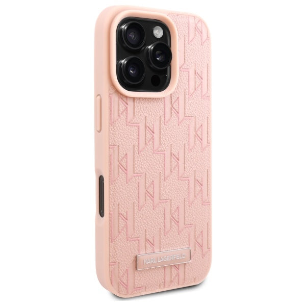 MagSafe hoes voor Apple iPhone 16 Pro, Karl Lagerfeld, Hot Stamp, Roze