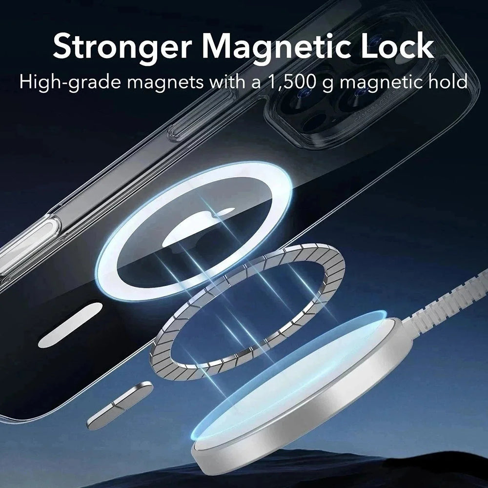 MagSafe hoesje voor Apple iPhone 16 Pro Max, ESR, Classic Hybrid Slide, Transparant