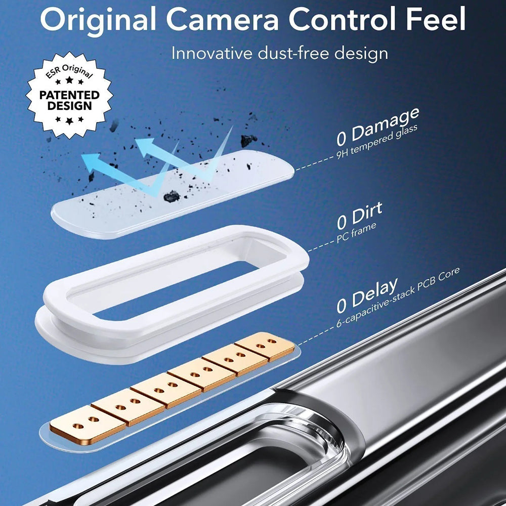 MagSafe hoesje voor Apple iPhone 16 Pro Max, ESR, Classic Hybrid Slide, Transparant