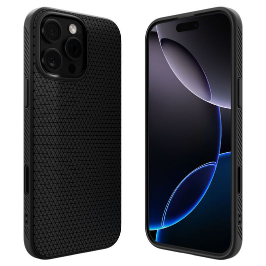 Coque MagSafe pour Apple iPhone 16 Pro Max, Spigen, Liquid Air T, Noir Mat