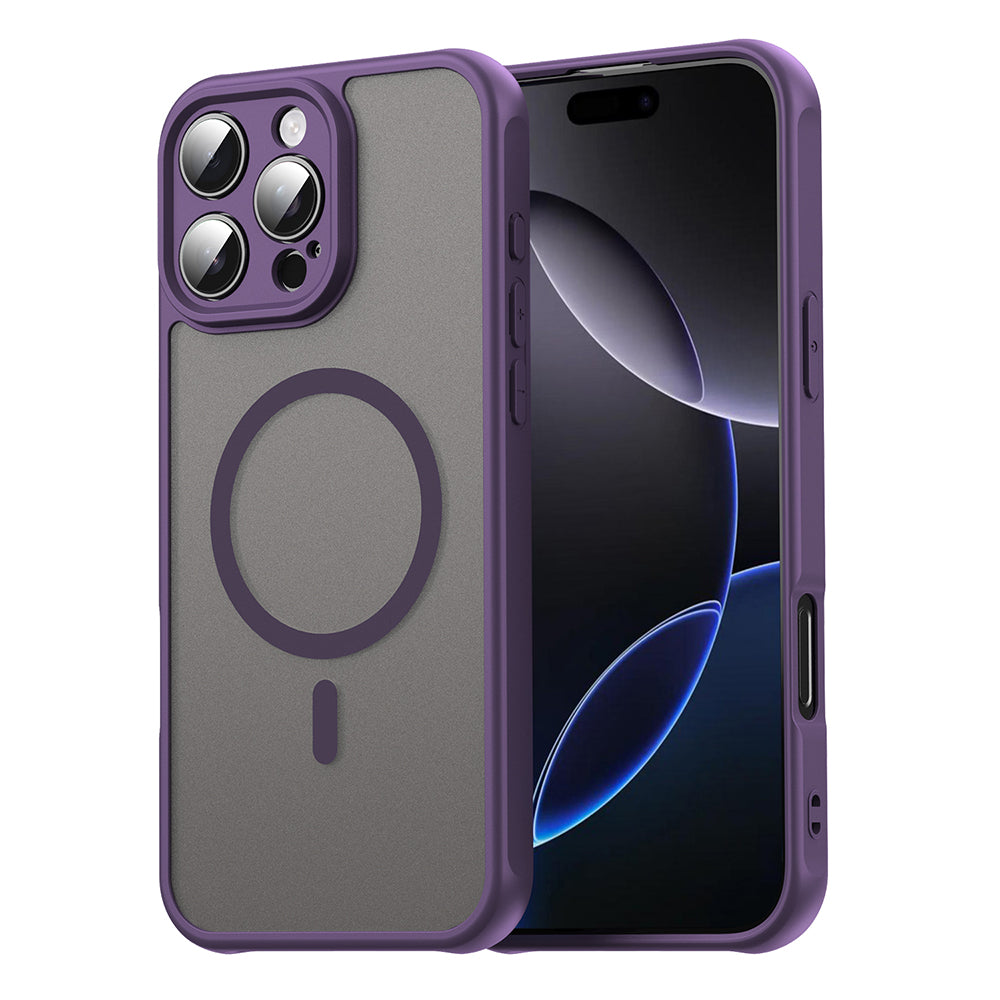 Coque MagSafe pour Apple iPhone 16 Pro Max, Techsuit, HaloFrost II, Violet