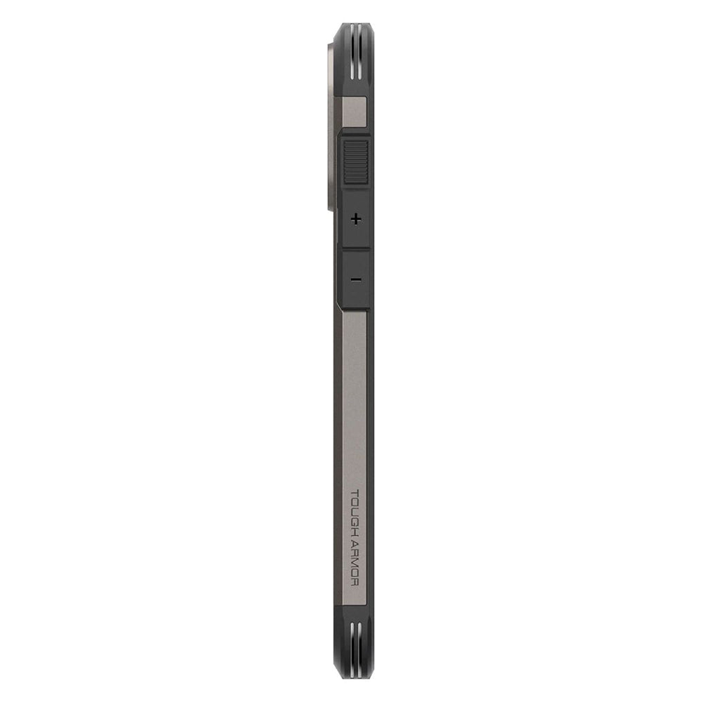 MagSafe hoesje voor Apple iPhone 16 Pro, Spigen, Tough Armor, Grijs ACS08145