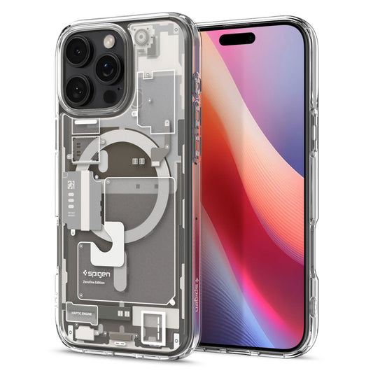 MagSafe hoesje voor Apple iPhone 16 Pro, Spigen, Ultra Hybrid Zero One, Beige ACS08137