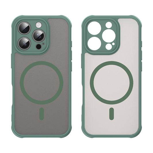 MagSafe-hoes voor Apple iPhone 16 Pro, Techsuit, HaloFrost II, Groen