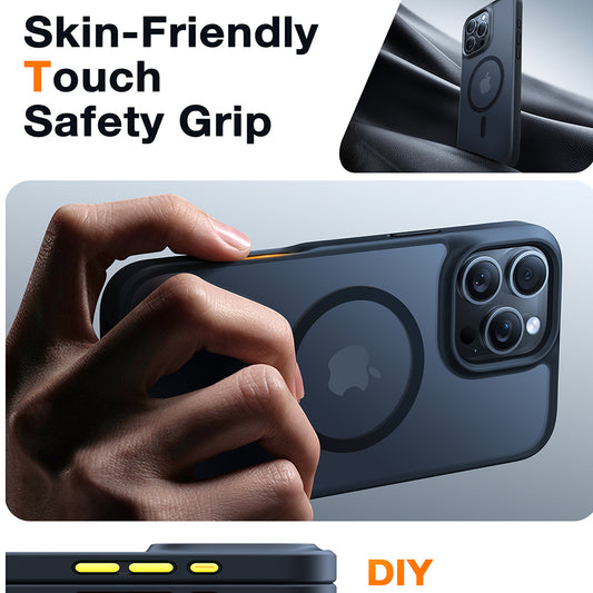 MagSafe hoes voor Apple iPhone 16 Pro, Torras, Guardian, Zwart