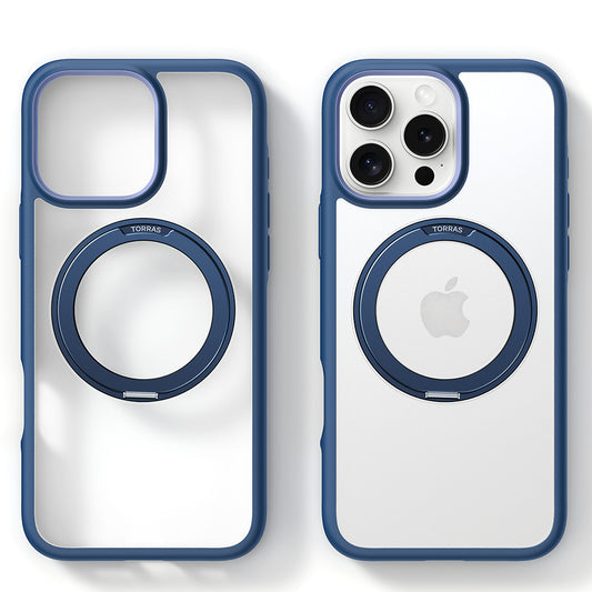 MagSafe hoesje voor Apple iPhone 16 Pro, Torras, Ostand R Fusion, Marineblauw