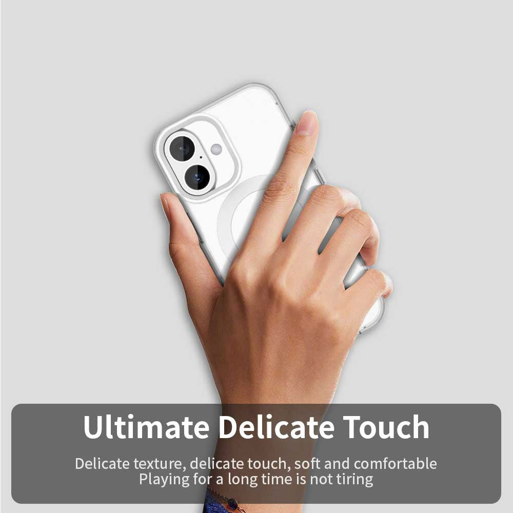 Coque MagSafe pour Apple iPhone 16, Techsuit, CandyCase, Blanche