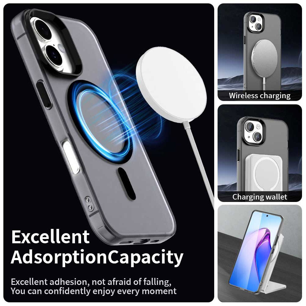 Coque MagSafe pour Apple iPhone 16, Techsuit, CandyCase, Noire