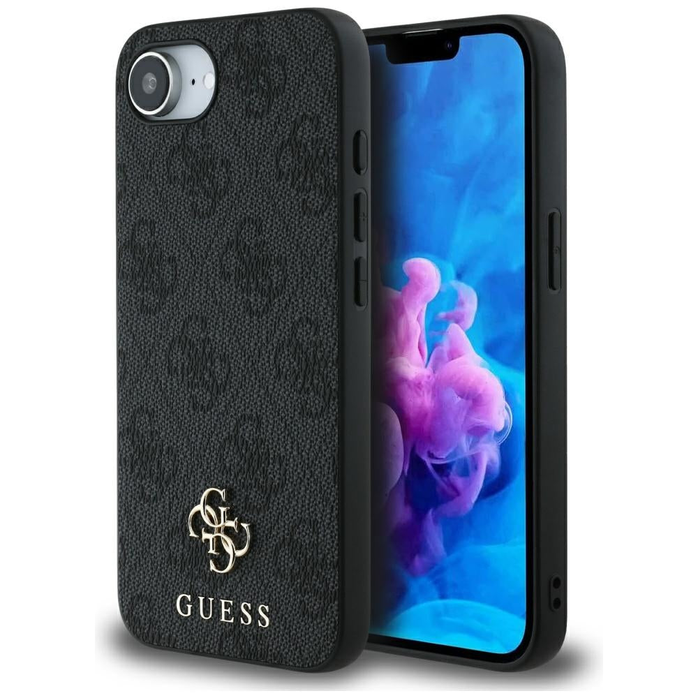 MagSafe Case for Apple iPhone 17e / 16e, Guess, 4G Classic, Black