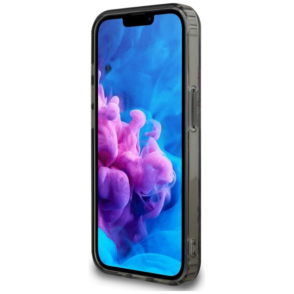 MagSafe Hülle für Apple iPhone 17e / 16e, Guess, IML Flowers, Schwarz