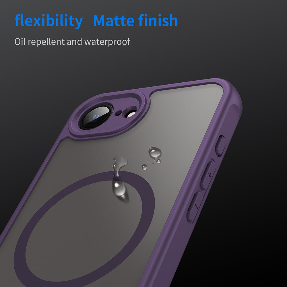 Coque MagSafe pour Apple iPhone 17e / 16e, Techsuit, HaloFrost II, Violet