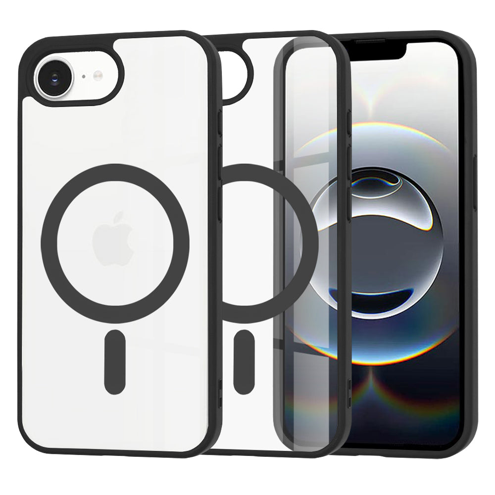 Coque MagSafe pour Apple iPhone 17e / 16e, Techsuit, Pro, Noire