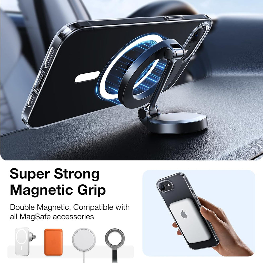 MagSafe hoes voor Apple iPhone 17e / 16e, Torras, OriginFit, Transparant