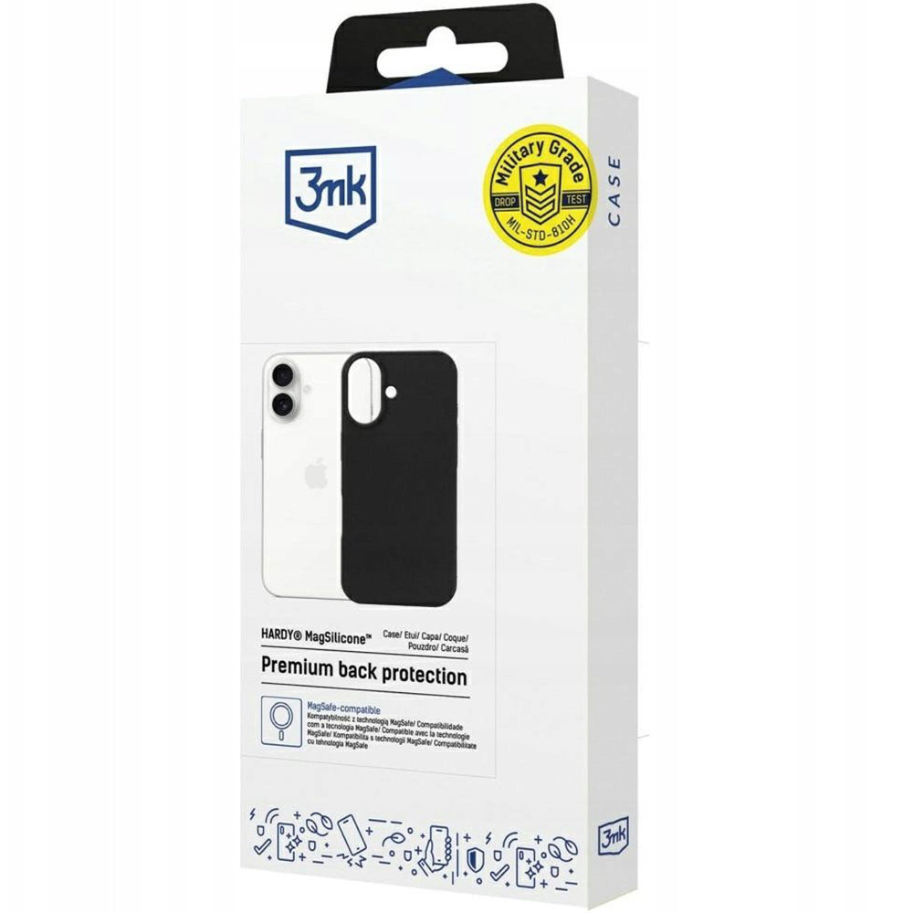 MagSafe hoes voor Apple iPhone 17, 3MK, Hardy, Zwart
