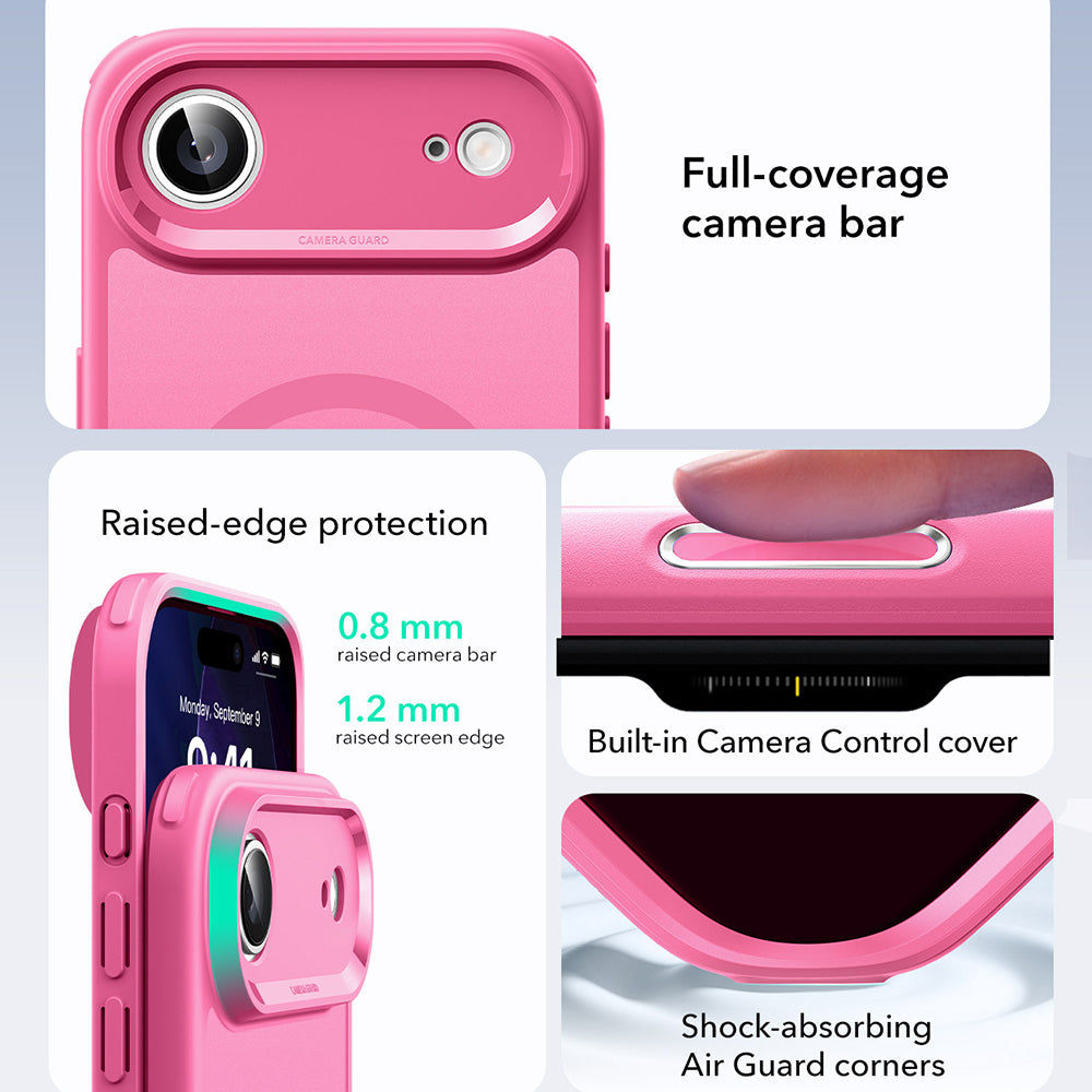 MagSafe Hülle für Apple iPhone 17 Air, ESR, Classic Hybrid, Satinrosa