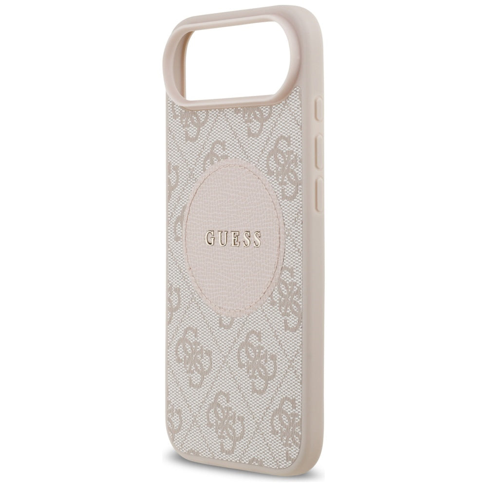 MagSafe Case for Apple iPhone 17 Air, Guess, 4G Circle Classic Logo, Pink