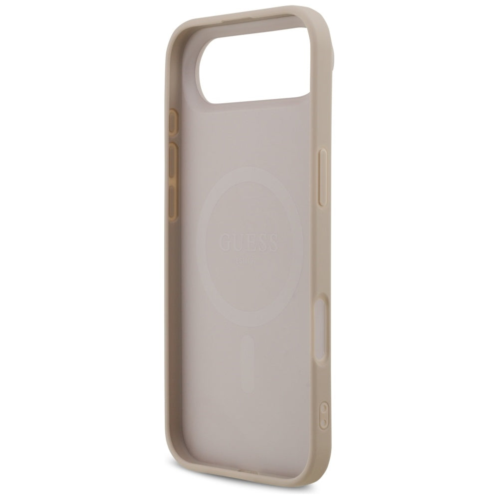 MagSafe hoesje voor Apple iPhone 17 Air, Guess, 4G Printed Stripes, Roze