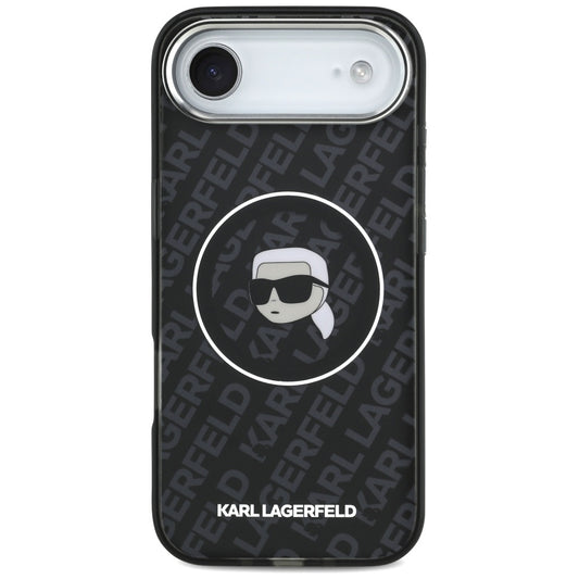 Housse MagSafe pour Apple iPhone 17 Air, Karl Lagerfeld, IML Karl's Head, Noire
