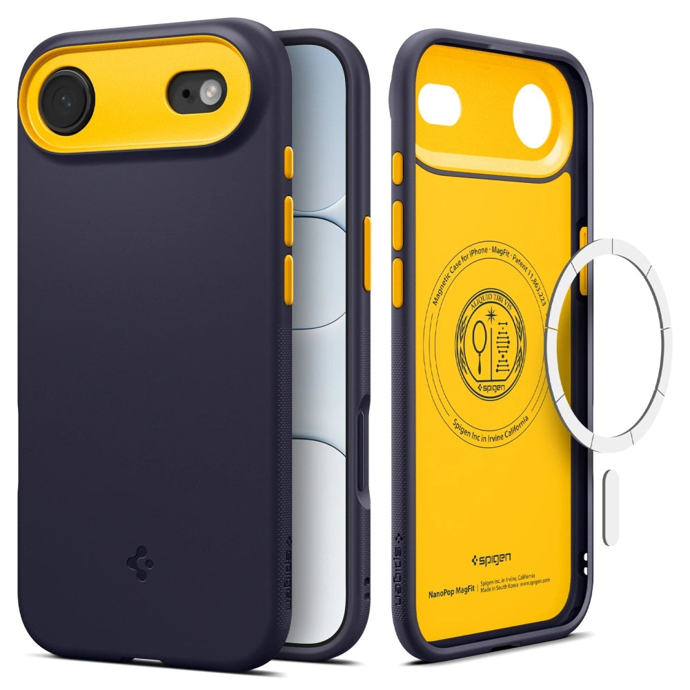 MagSafe hoesje voor Apple iPhone 17 Air, Spigen, Caseology Nano Pop, Mov ACS10300