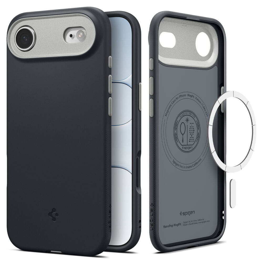 MagSafe Hülle für Apple iPhone 17 Air, Spigen, Caseology Nano Pop, Schwarz ACS10301