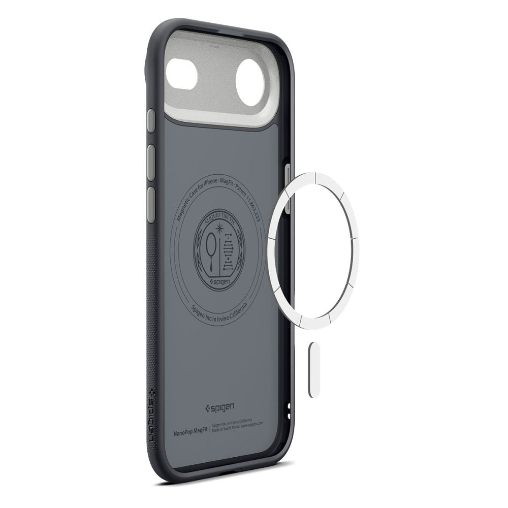 MagSafe Hülle für Apple iPhone 17 Air, Spigen, Caseology Nano Pop, Schwarz ACS10301