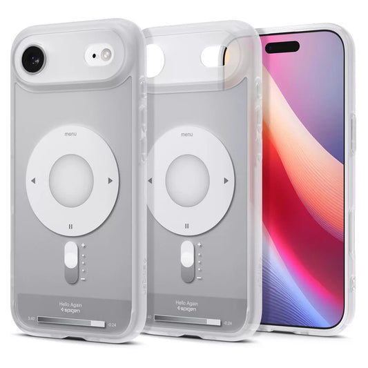 MagSafe Hülle für Apple iPhone 17 Air, Spigen, Ultra Hybrid Classic, Silber