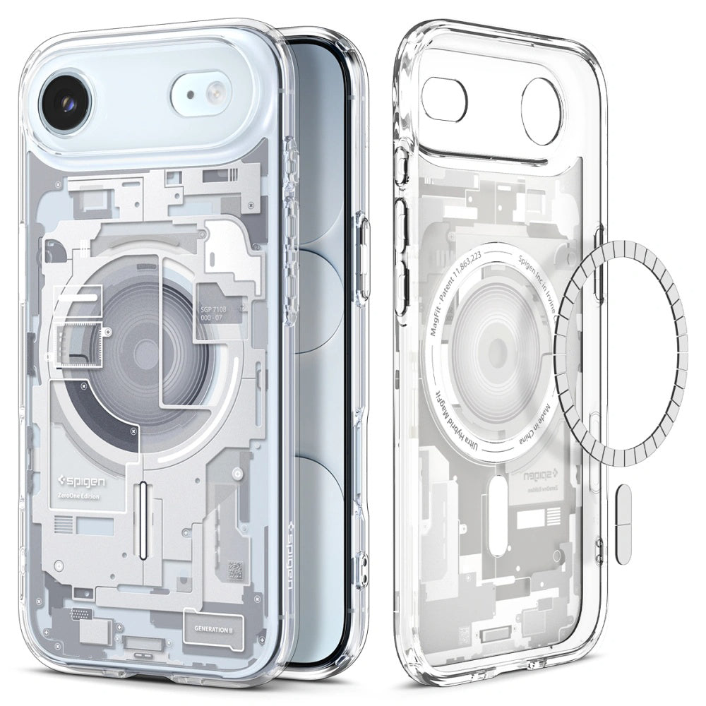 MagSafe Case for Apple iPhone 17 Air, Spigen, Ultra Hybrid Zero One, White ACS10318