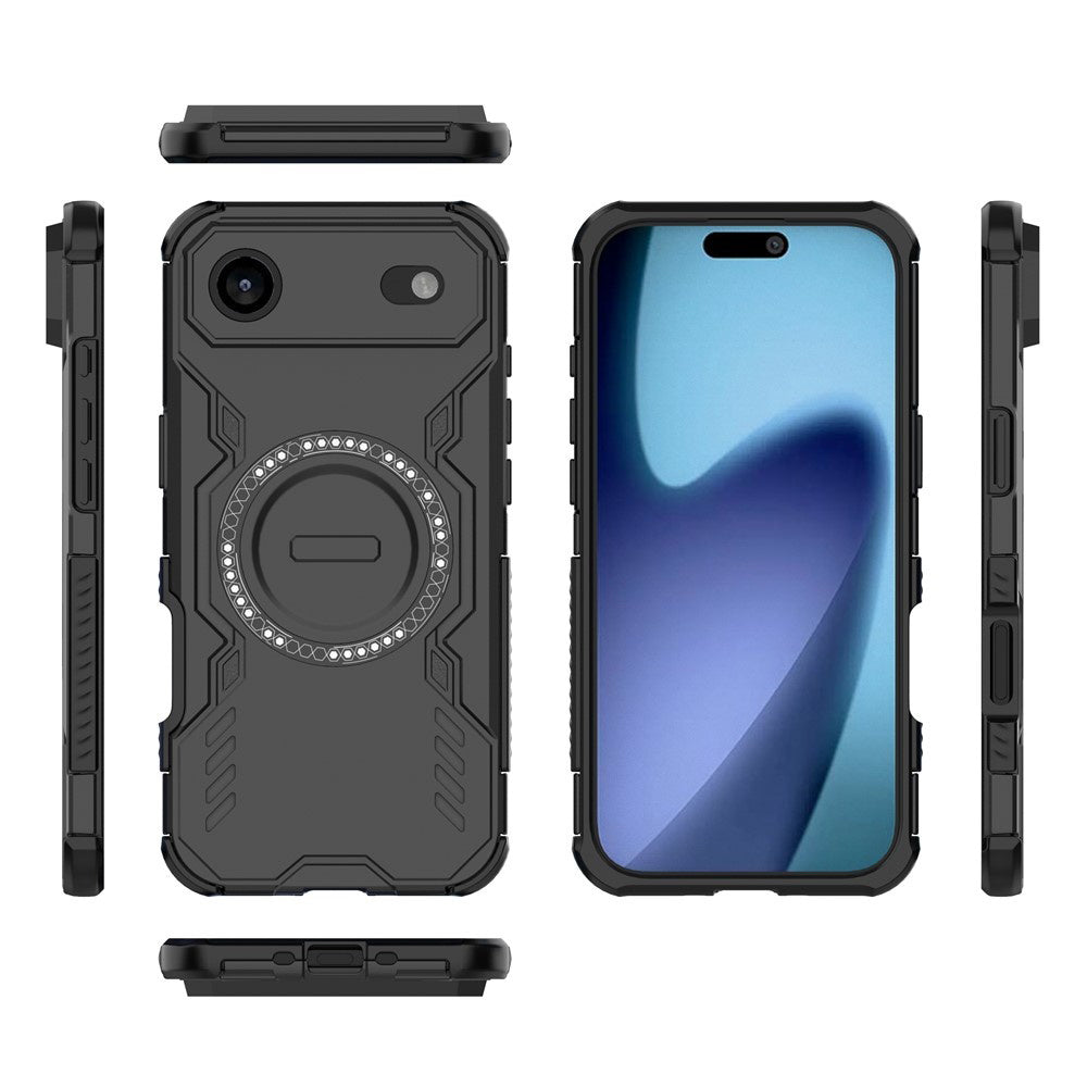 Coque MagSafe pour Apple iPhone 17 Air, Techsuit, ArmorMag, Noire