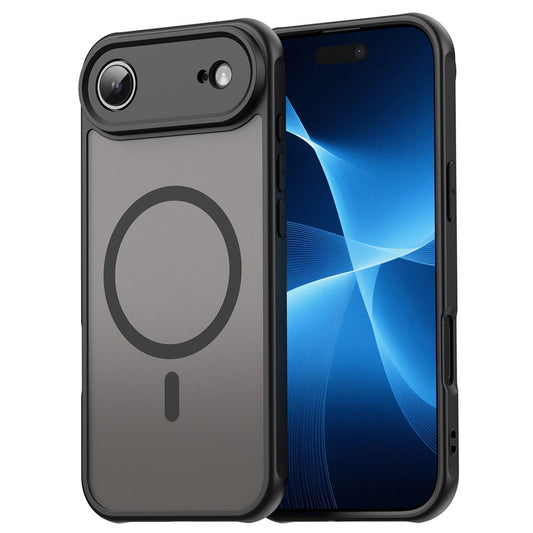 MagSafe hoesje voor Apple iPhone 17 Air, Techsuit, HaloFrost II, Zwart