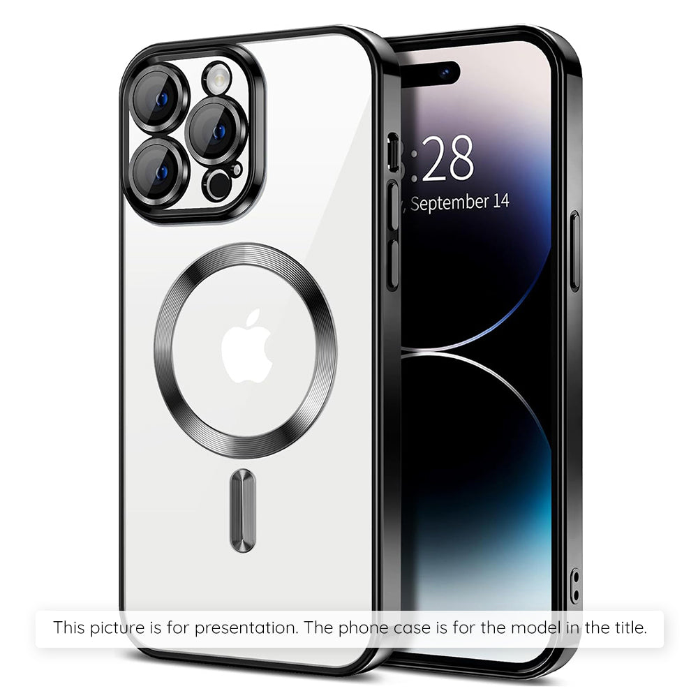 MagSafe Case for Apple iPhone 17 Air, Techsuit, Luxury Crystal, Black